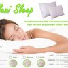 Saténový vankúš Flexi sleep s latexom a guličkami